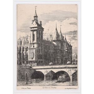 La Tour de l'Horloge by Charles Meryon - Modern Artwork