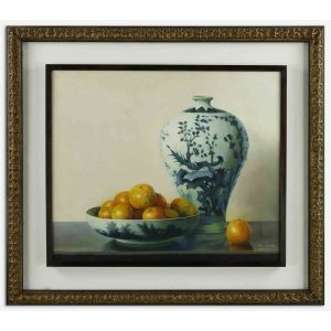 Oranges With Vase