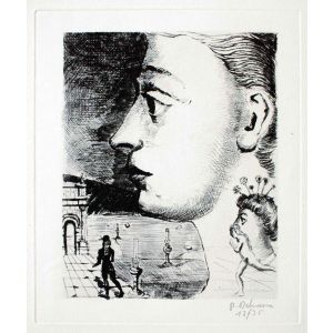 Paul Delvauz - Portrait - Modern Artwork