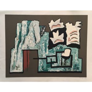 Abstract Composition by Alberto Magnelli - Contemporary Art