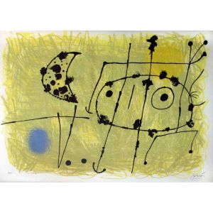 Le Lézard aux Plumes d'Or by Joan Miró - Surrealism