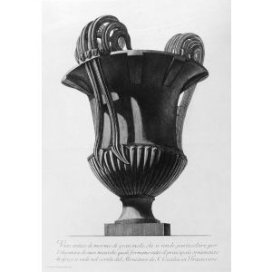 Vaso Antico di marmo di gran mole si vede nel cortile del monastero di S. Cecilia in Trastevere