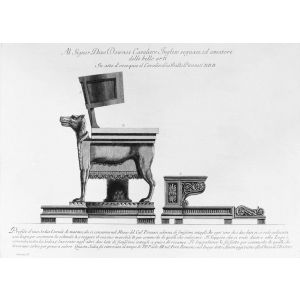 Profilo d'una Sedia Curule di Marmo