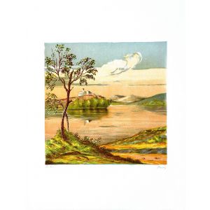 House on the Lake by Mario Sportelli - Contemporary Artwork