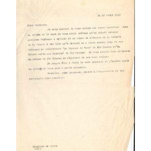 Letter to Filippo de Pisis