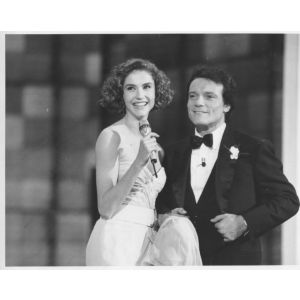 The Italian Actress Alessandra Martines with Massimo Ranieri