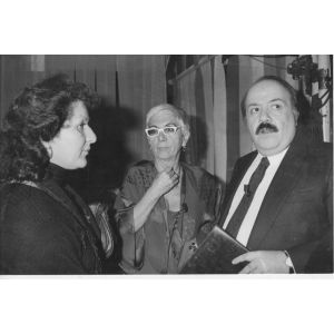 The Italian Film Director Lina Wertmüller with Maurizio Costanzo