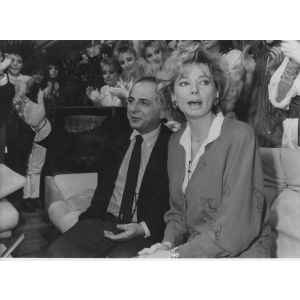 The Italian Actress Enrica Bonaccorti with Giancarlo Magalli
