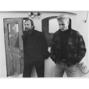 Klaus Maria Brandauer on the Set of The Lightship (Film)