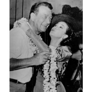 John Wayne and Dorothy Lamour