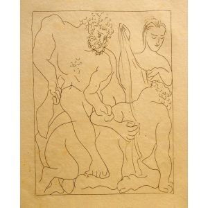 Hercules kills the centaur Nessus from Les Métamorphose d'Ovide by Pablo Picasso