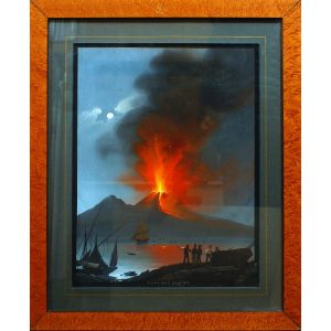 Camillo de Vito - Eruption of Vesuvius in the 19th Century - Old Masters' Art