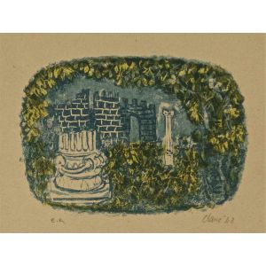 Landscape with Tower and Columns