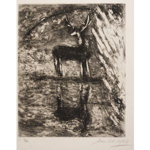 Le Cerf se Voyant dans l'Eau