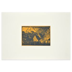 Alms-Houses, Dixmude, Belgium by Frank Brangwyn - Contemporary Artwork