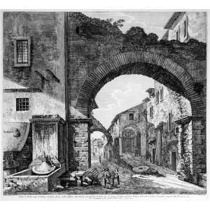 Veduta di Tivoli mista d'Antico, e moderno (...)