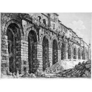 Sostruzioni dei gran portici che attorniavano il recinto del Tempio d’Ercole in Tivoli