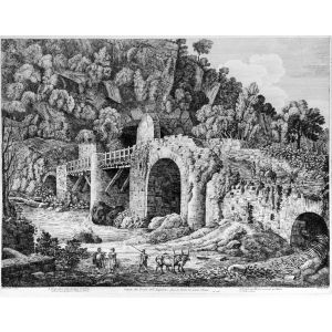 Veduta del Ponte dell’Acquoria, fuori di Tivoli ove passa l’Aniene