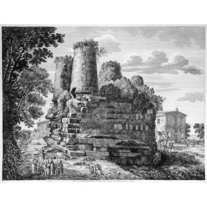 Veduta del Monumento Sepolcrale detto degl’Orazj, e Curiazj tra Albano, e Aricia