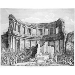 Avanzi del Tempio di Apollo e delle Muse in Villa Adriana presso Tivoli