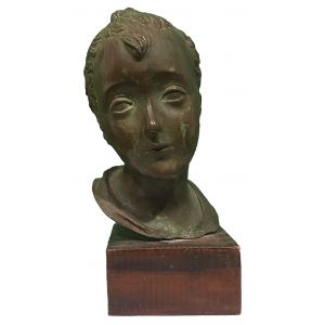 Head Of Young Boy by Attilio Torresini - Decorative Object