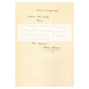 Letter from Mino Maccari to Countess Pecci Blunt