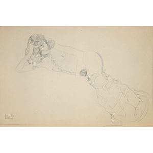 Nude of a Woman with Braids  - SOLD