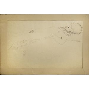 Female Nude Lying with Scarf