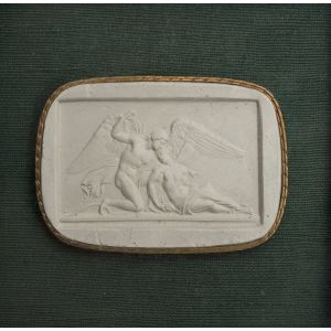 Cupid and Psyche Cameo by Anonymous - Decorative Object