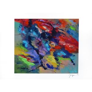 Colorful Composition by Martine Goeyens - Contemporary Artwork