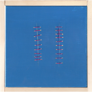 Red Seams on Blue