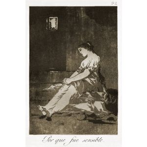 Por que fui sensible by francisco Goya - Old Master 