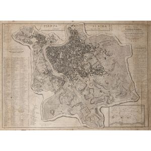 Map Of Rome by Luigi Nicoletti -  Old Master Artwork