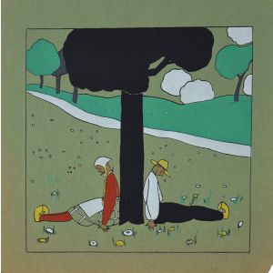 Children Asleep Under A Tree