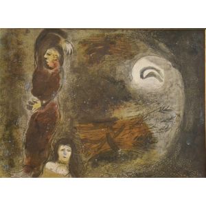 Ruth at the feet of Boaz- from the series 