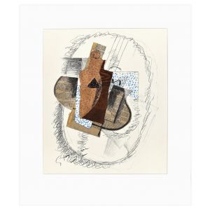 Composition au Violon et Journal découpé
