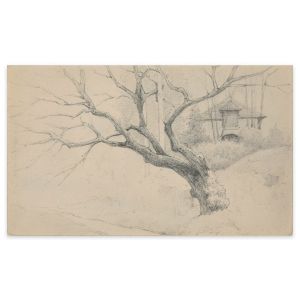 Tree And House by Emile-Louis Minet - Modern Artwork