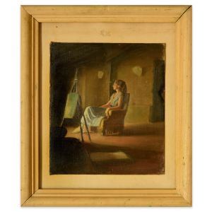 Girl on The Armchair