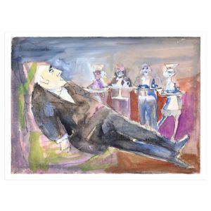 Lunch Time by Mino Maccari - Modern artwork