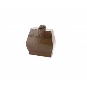 Japanese Red Lacquer Wood Case