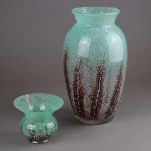 Pair Of Ikora Glass Vases - Decorative Objects 