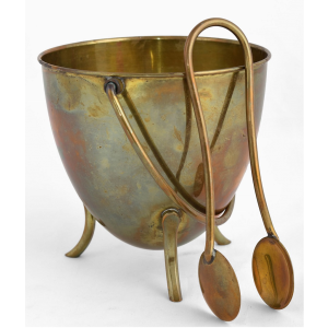 Vintage Ice Container with Tweezers