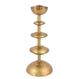 Art Deco Brass Candlestick