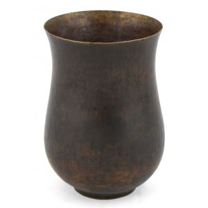 Dark Patina Brass Vase
