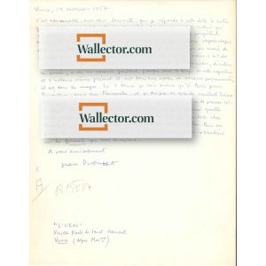 Le Ciel Etranger  - Dubuffet's Autographs