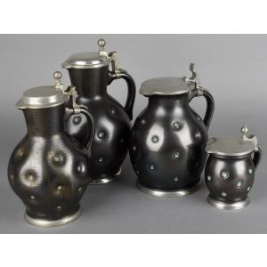 Black Coffee Set By Eugen Wiedamann -Decorative Object