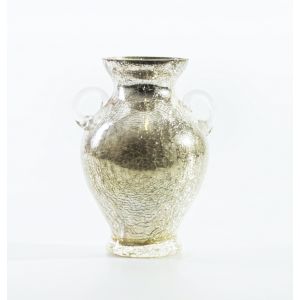 Cracked Glass Vase