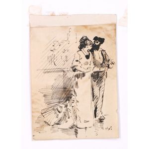 Flamenco Dancers by Henry Somm - Modern Artwork