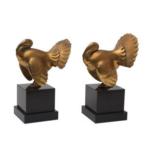 Vintage Art Déco Turkeys Bookends - SOLD