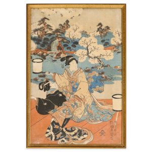 Kabuki Scene by Utagawa Kuniyoshi - Modern Artwork